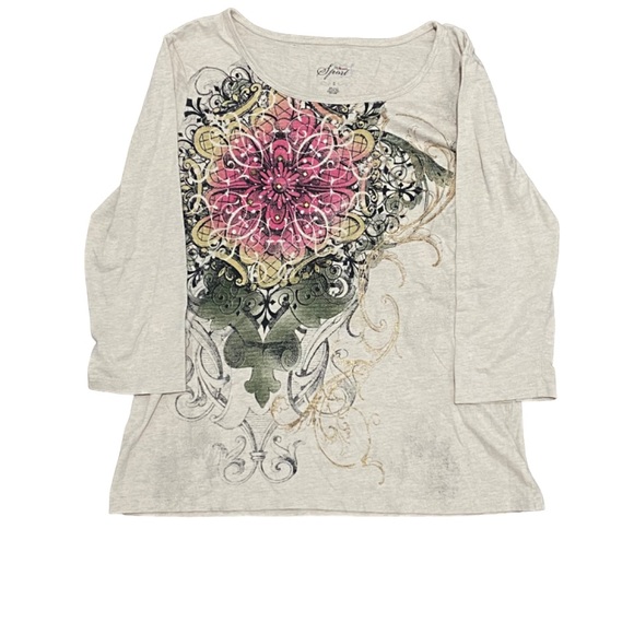 2000s beige mall goth top - Picture 2 of 4